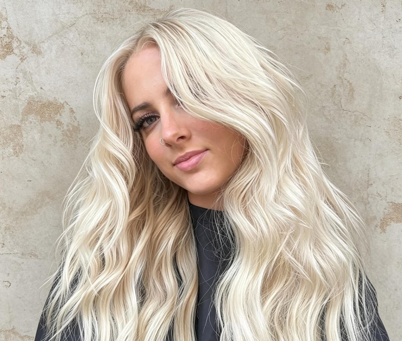 Honey balayage with golden highlights